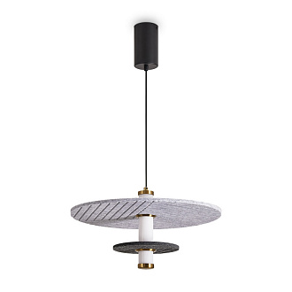 Подвесной светильник 41 см, 10W, 3000K, Freya Acoustic FR5494PL-L9GR, черный