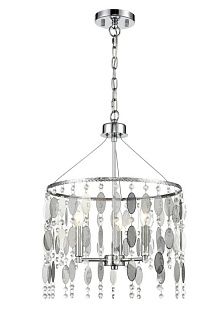 Подвесная люстра Vele Luce Grace VL4093P03, диаметр 38 см, хром