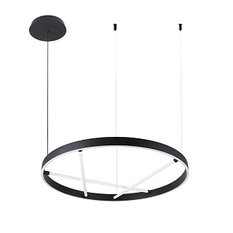 Люстра 60*7 см, 1 LED*32W, 4000 К, Arte Lamp Ricco A1874SP-32BK, Черный