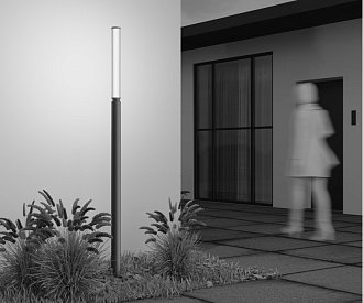Садово-парковый светильник 7,5*198,6 см, LED, 20W, 3000К, Maytoni Lit O593FL-L20BR3K коричневый
