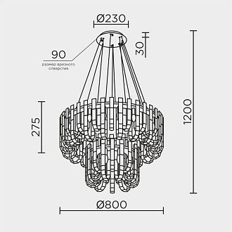 Подвесная люстра MODELUX ML.6621.28 CR