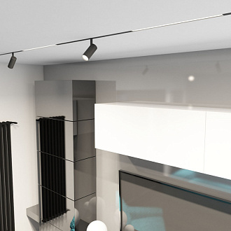 Светильник на шине 41 см, 18W, 3000-6000К Denkirs DK8004-BK черный