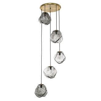 Подвесной светильник *58*90-195 см, 5*Е14*40W, Citilux Rocka CL247085, Бронза