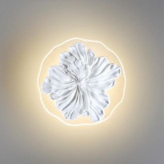 Бра 21,5 см, 9W, 3000K, ODEON LIGHT FIORE 6614/8WL белый