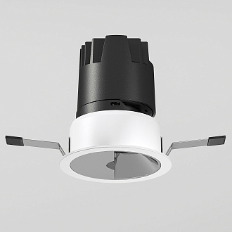 Потолочный акцентный светильник 8*8*10 см, 10W 3000K Elektrostandard Inline 25090/LED хром;белый, вр 7,5 см