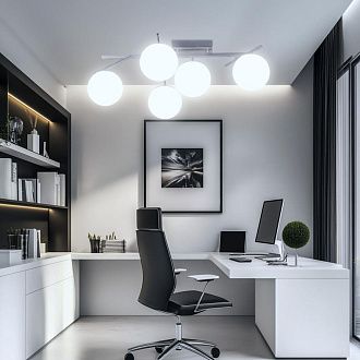 Светильник 78 см, 60W, 3000-5500K, Citilux DORSY CL223151 LED, матовый хром