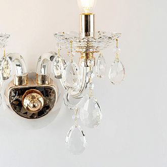 Бра 31*23*-25,5 см, 2*Е14*40W, Modelux  ML.7163.02P, Золото