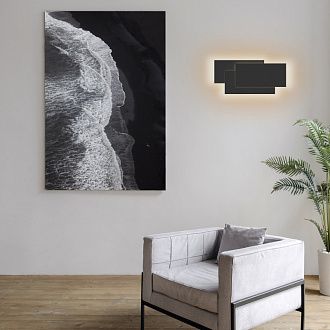 Бра 40*6*19 см, LED *  36W, 3000К Mantra Tahiti 8088, черный