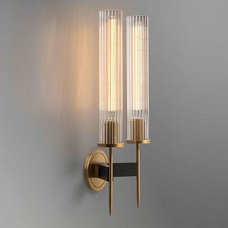 Бра Alouette 2 58*25*58 см, 2*E27*40W, ImperiumLoft BULRASH01, Латунь, Чёрный