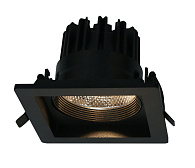 Встраиваемый стандартный светильник Arte Lamp A7007PL-1BK, черный, вр 9x9 см