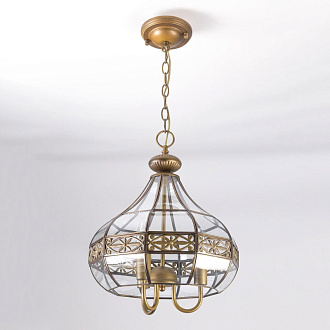 Подвесная люстра Citilux Гера-2 CL444230, диаметр 36 см, бронза 