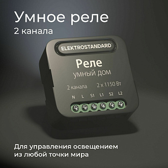 Умное двухканальное реле 76007/00 Elektrostandard