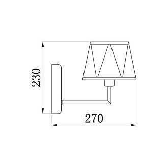 Бра 27*17*23 см, 1*E14 белый Vele Luce Si VL2191W01