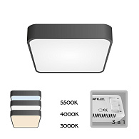 Cветильник 30 см, 24W, 3000-5500K, Citilux Купер CL724K24V1 RGB, черный