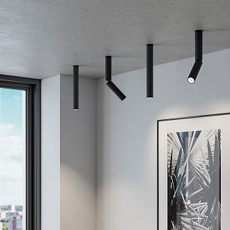 Накладной светодиодный светильник Pika 25029/LED 6W 4200K чёрный Elektrostandard