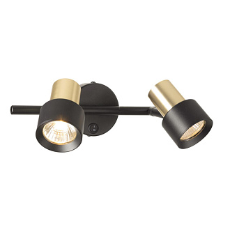 Спот 15*26*10,5 см, 2*GU10, 100W, Citilux SAT CL505621 черный