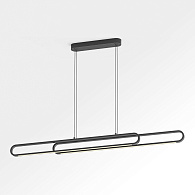 Линейно-подвесной светильник 120*6*35/150 см, 1*LED*28W Lussole Henry LSP-7304 черный