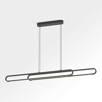 Линейно-подвесной светильник 120*6*35/150 см, 1*LED*28W Lussole Henry LSP-7304 черный