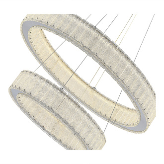 Люстра подвесная 60* см, LED*2*50W, 3000K, St Luce Latozzo SL6008.103.02, Хром