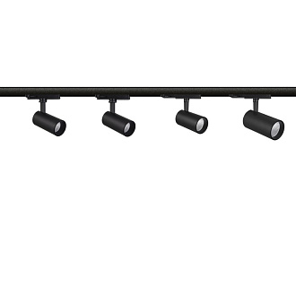 Светильник на шине 20*8*15,5 см, LED *  30W, 3000К Mantra Fuji 7210, черный