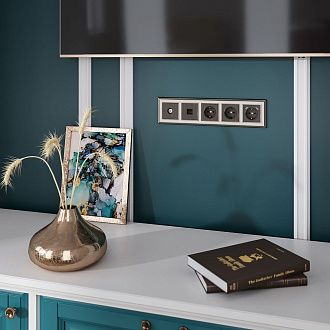 W1193012 Накладка для TV розетки оконечной, бронзовый Werkel, 4690389161810
