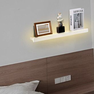 Светильник - декоративная полочка DZN-13322 БЕЛЫЙ  D400/H100/1/LED/8W/4000K с выключателем