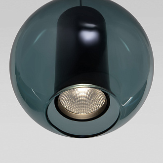 Подвесной LED светильник 15*15*200 см, 6W 4000K Eurosvet Cobble 50258/1 LED бирюзовый