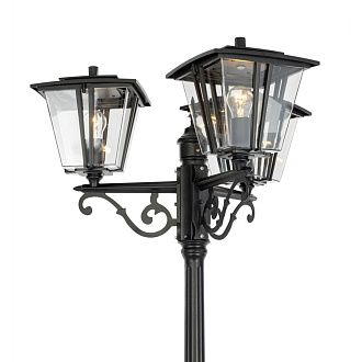 Уличный парковый светильник 215 см, Citilux FORTS CLU10P3, черный