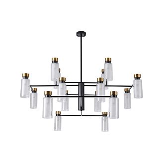 Люстра на штанге 123,5*95,5 см, 16*E14, 960W, Favourite Slank 4482-16P черный