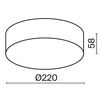 Светильник 22 см, LED 30W, 3000К, Белый Maytoni Zon IP O431CL-L30W3K