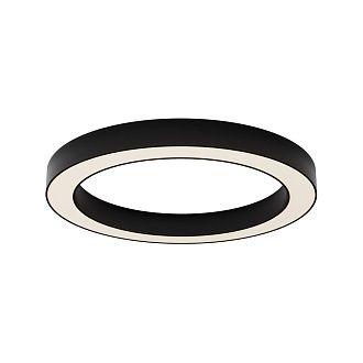 Потолочный светильник 60*6 см, *LED*45W, 3000K, Maytoni Lua C093CL-45W3K-B, Черный