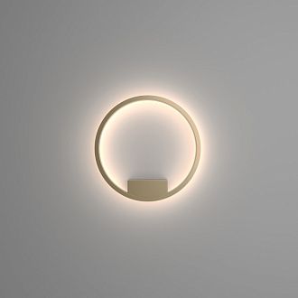 Бра 5*40*40 см, LED, 24W, 2600К-3500К, Maytoni Rim MOD058WL-L25BSK латунный