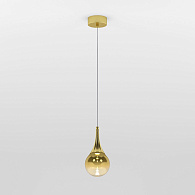 Подвесной светильник 10*10*150 см,  LED*5W, 4000 К, Eurosvet Adour 50256/1 LED золото