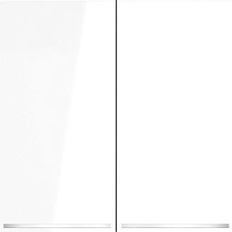 Выключатель встраиваемый Voltum S70 двухклавишный с подсветкой 10А, белый  пластик  VLS020201