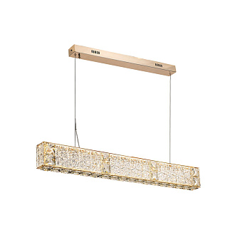 Люстра 9*100*80 см, LED 1*40W, 3700 К, Odeon Light Version 5071/40L, золото/прозрачный