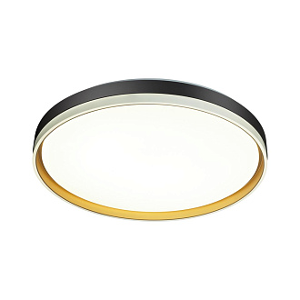 Cветильник 39*7 см, LED 48W, 3000-6000 К, IP43, белый/черный/золотистый, пластик Sonex Savi, 7619/DL