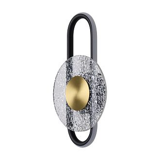 Бра 22*22*39 см, LED,  7W, 3000К, Freya Drip FR6173WL-L12B черный