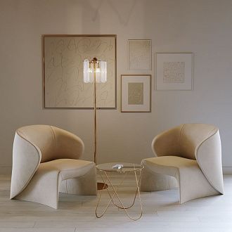 Напольный светильник 30*30*160 см, 3*E14*40W, Eurosvet Claire 01171/3, золото, a069014