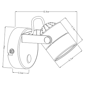 Спот Arte Lamp Lente A1310AP-1WH, белый