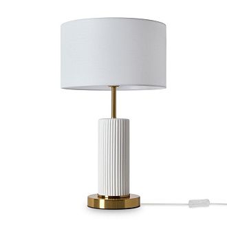 Настольная лампа 30*30*50 см, 1*E27*60W, Freya Ceram FR5491TL-01BS, латунный