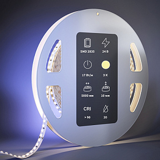 High CRI светодиодная лента Ultra 24В 2835 17Вт/м 3000К 5м IP20 201091 Maytoni  Led Strip, цена за метр, отгружается по  5 м
