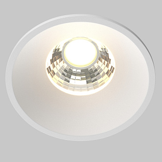 Встраиваемый светильник 6*6*5,3 см, LED, 7W, 3000К, Maytoni Technical ROUND DL058-7W3K-W белый