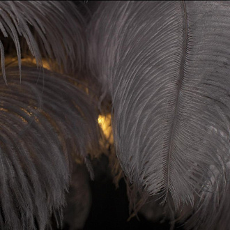 Торшер 160 см, Loft It Bijout 10067F/BK Grey, черный