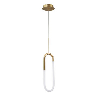 Светильник подвесной 2*15*45 см, 1 LED*20W, 3500 К, Arte Lamp Lumino A2233SP-20GO, Золото