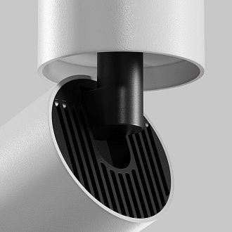 Спот 5 см, 12W, 2700K, Maytoni Technical Focus Led C055CL-L12W2.7K-SS-W, белый