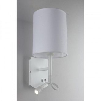 Бра 21*16*16 см, 2*E27, 60W, Omnilux Omnilux 627 OML-62701-02, белый