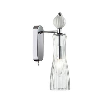 Бра *8,5*32-32 см, 1*E14*40W, Lumion Emily LUM8268/1W, хром; белый