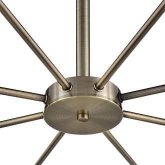 Люстра потолочная 72*49 см, 8*E14 Lumion MAVE 8100/8C бронза, белый
