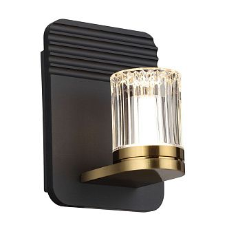 Настенный светильник 15 см, 6W, 4000K, Indigo Rilievo 14032/A/1W Black V000200L, черный