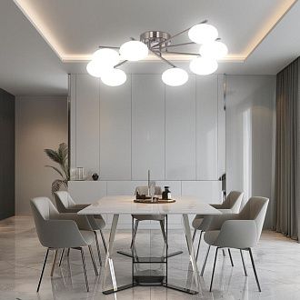Светильник 110 см, 96W, 3000-5500K, Citilux ATMAN SMART CL226A181 LED RGB, матовый хром